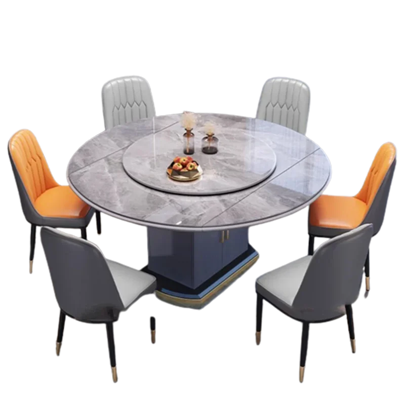 Round Luxury Dining Table: Designer Nordic, Modern, Italian, Big Restaurant Furniture