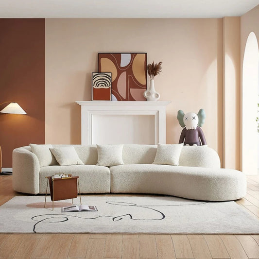 Simple Modern Lazy Sofa: Nordic White, Designer Reading Chair, Love Seat