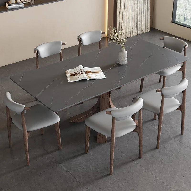 Center Luxury Dining Table: Nordic Design, Kitchen, Living Room, Office Furniture