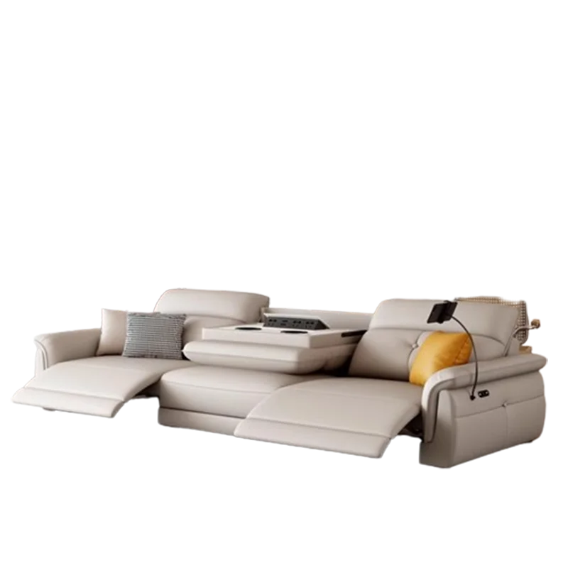 Leather Modern Multifunctional Sofa - Electric Adjustable