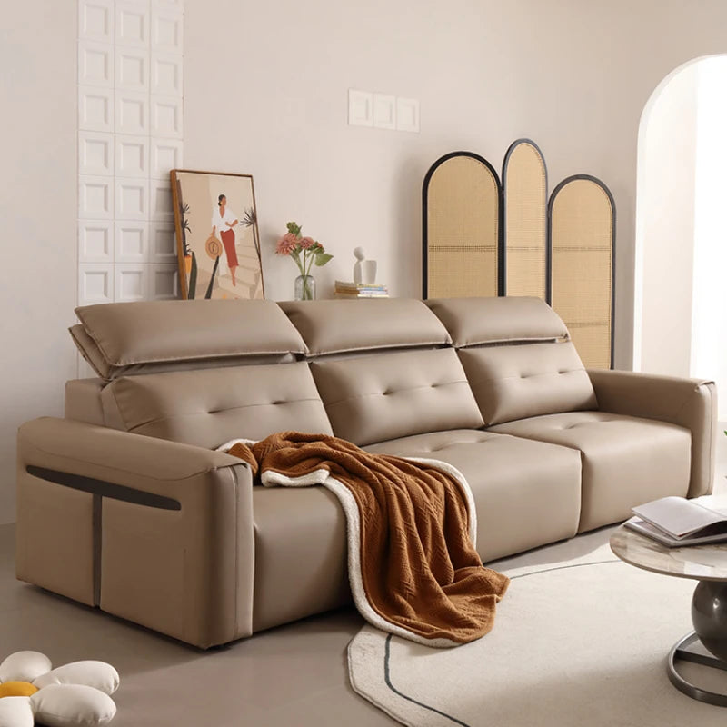 Genuine Leather Living Room Sofas - Electric Reclining