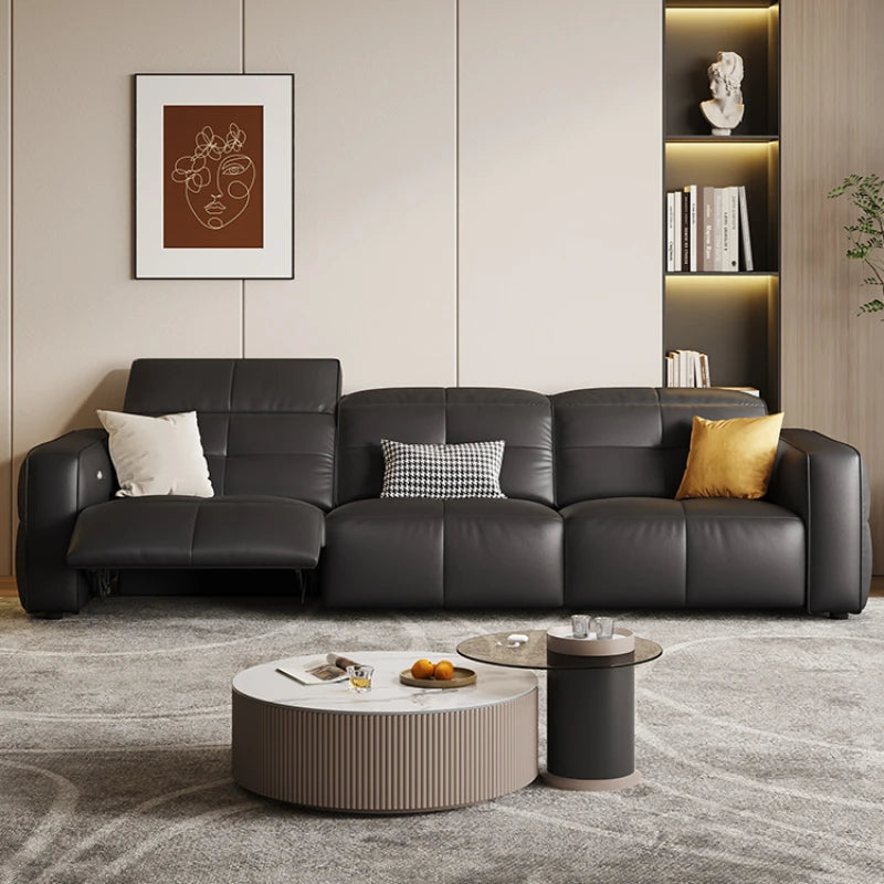 Electric Black Living Room Sofa - Modern Smart & Multifunctional