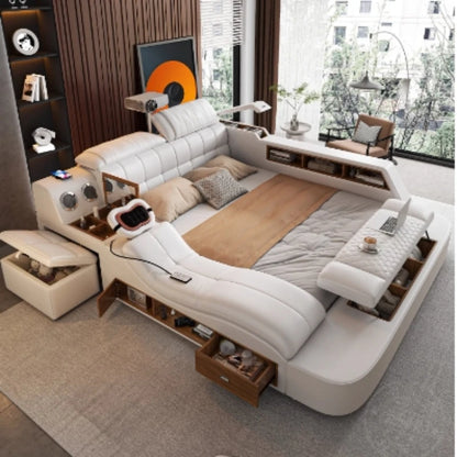 Queen Frame Multifunctional Bed with Drawers - Luxury King