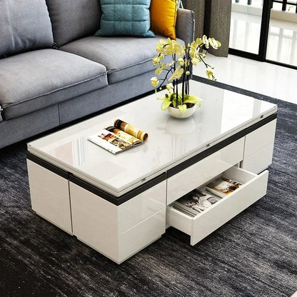 Lift-Up Convertible Dining Table: Multifunctional, Adjustable Smart Coffee Table