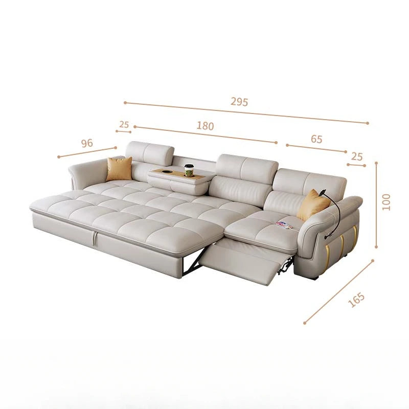 New Arrival Designer Leather Reclining Sofa - Italian Sectional