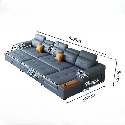 Foldable Nordic Lazy Sofa Chair - Modern Sleeper & Storage