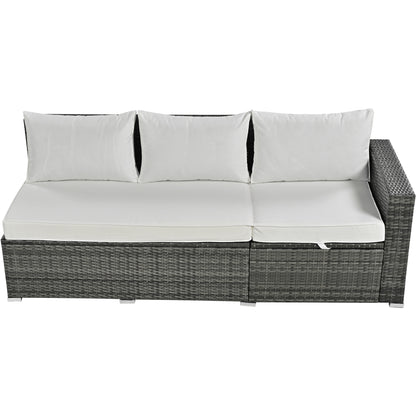 Outdoor 6-Piece All Weather PE Rattan Sofa Set