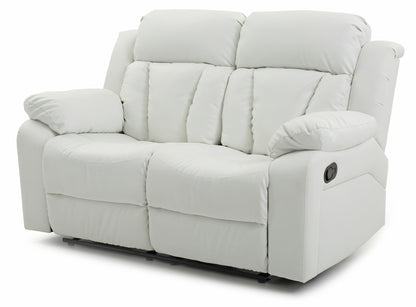 Glory Furniture Daria Reclining Love seat , WHITE