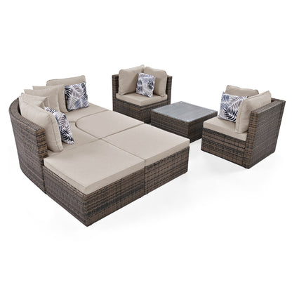 8-piece Patio Outdoor Sofa Set, Pillows