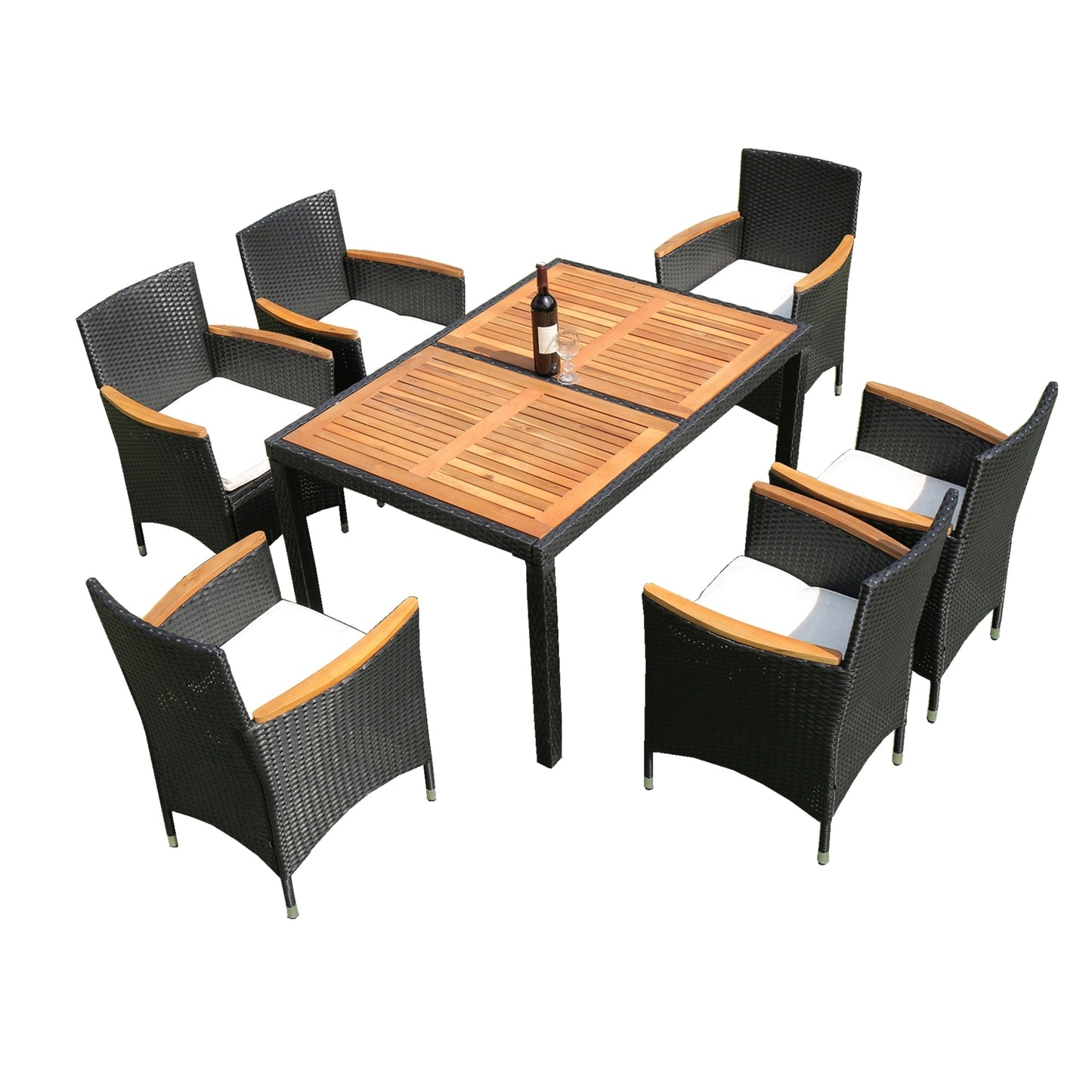 7 piece Outdoor Patio Dining Set Patio