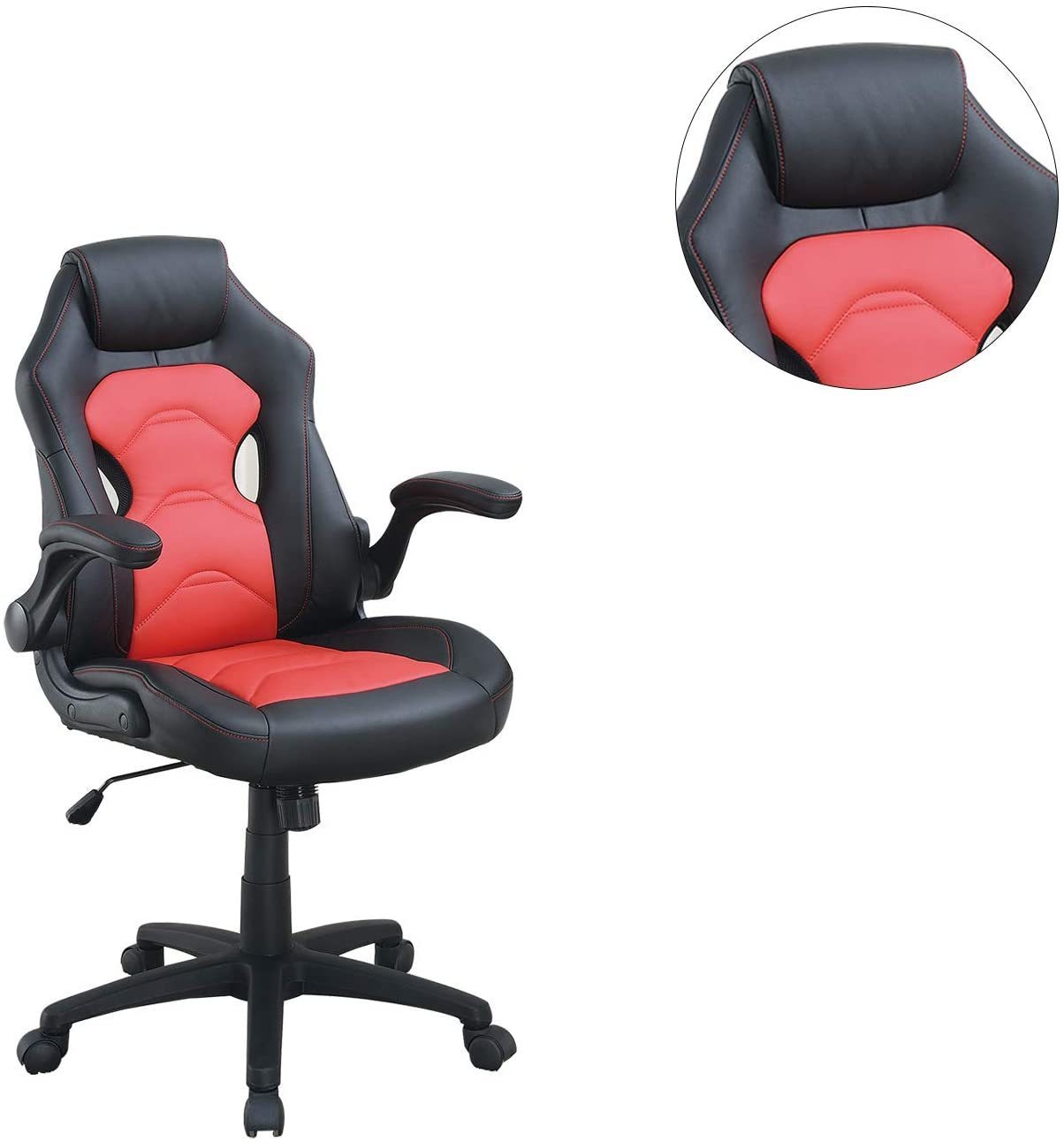 Office Chair Relax Gaming Office Chair Work Black And Red Color