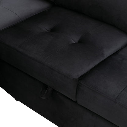 Sleeper Sectional Sofa, L-Shape Corner Couch