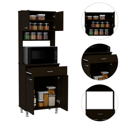 Countertop, Closed & Open Storage -Black