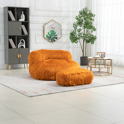 COOLMORE Bean Bag Chair Faux Fur Lazy Sofa