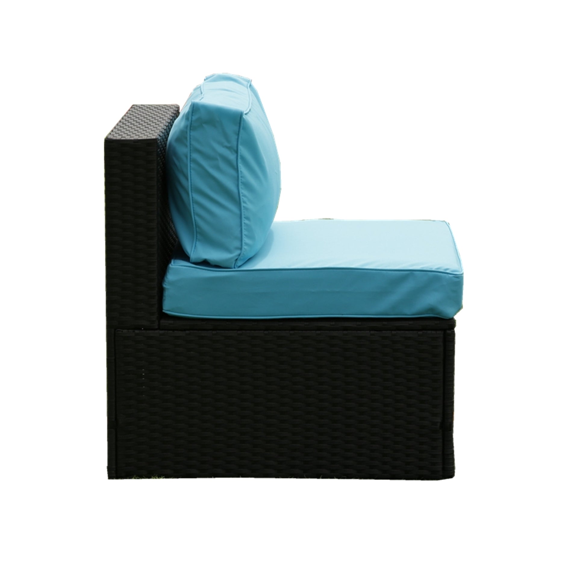 5 Pieces sectional Outdoor Furniture Cushioned, 2 Pillow