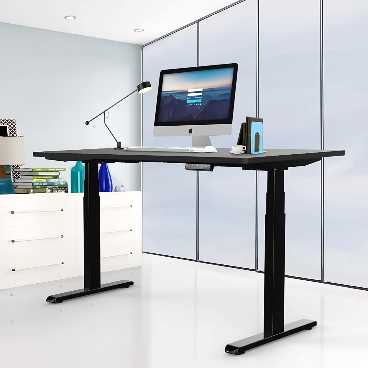 Height Adjustable Table Legs Sit Stand Desk Frame