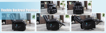 Recliner Chair, Rocking Function and Side Pocket