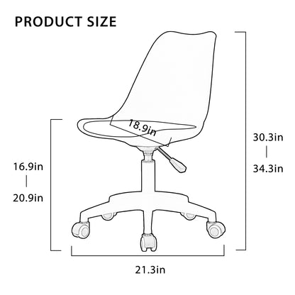 Home Office Desk Chairs, Adjustable 360 °Swivel  Chair