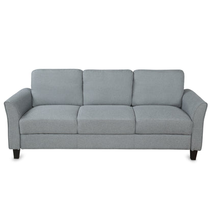 Living Room Sets: Armrest Sofa, Single Chair, Loveseat, 3-Seat Sofa (Gray)
