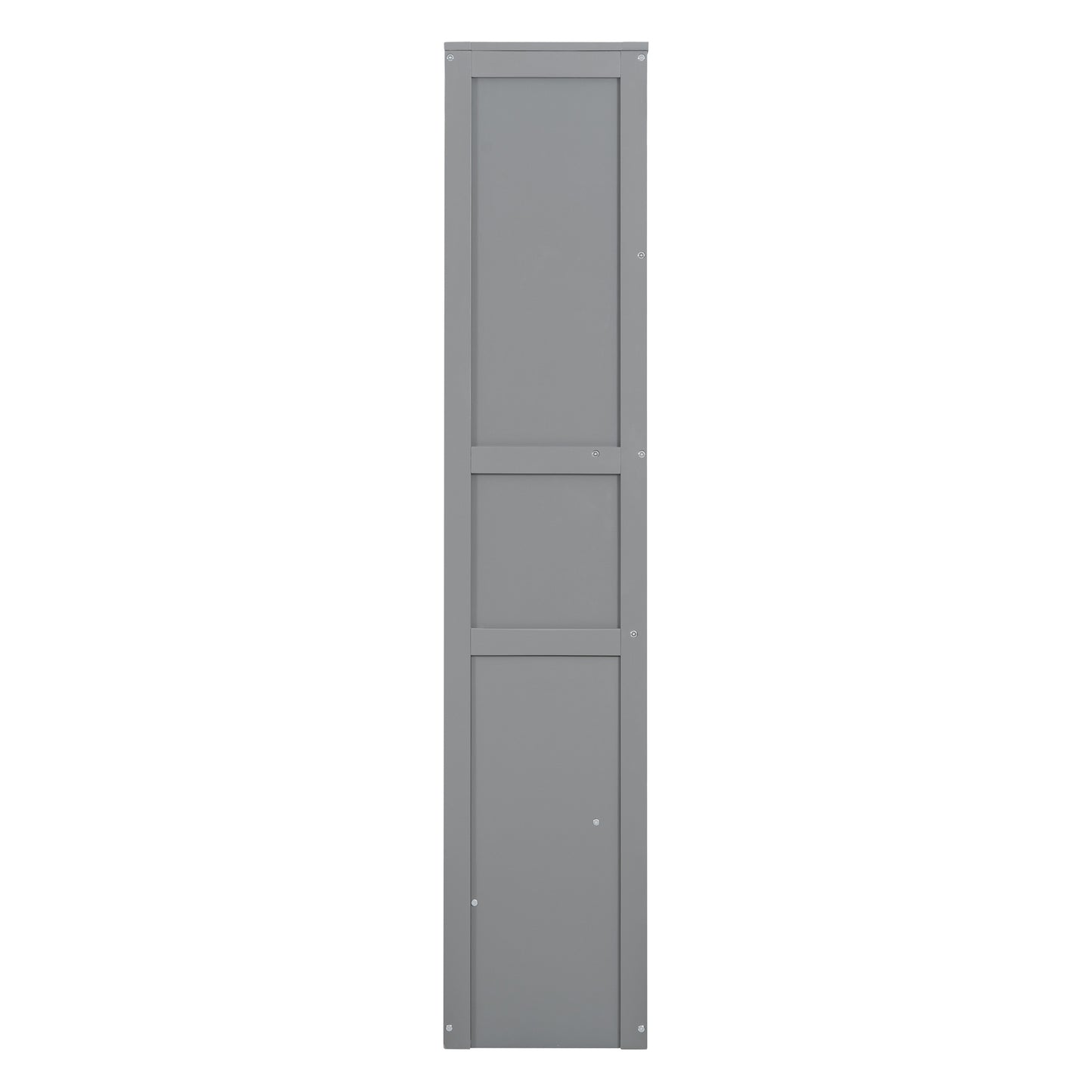 Queen Size Murphy Bed Wall Bed with Shelves,Gray