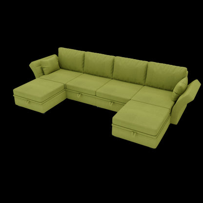 U-Shape Modular Sectional, Storage