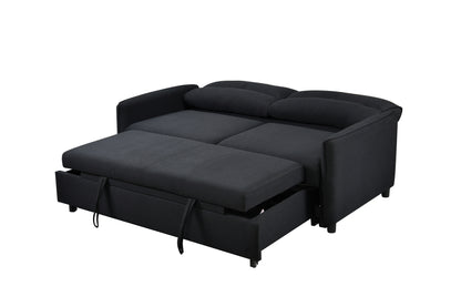 Loveseat Futon: 3-in-1 Sleeper Sofa Bed, Reclining Back