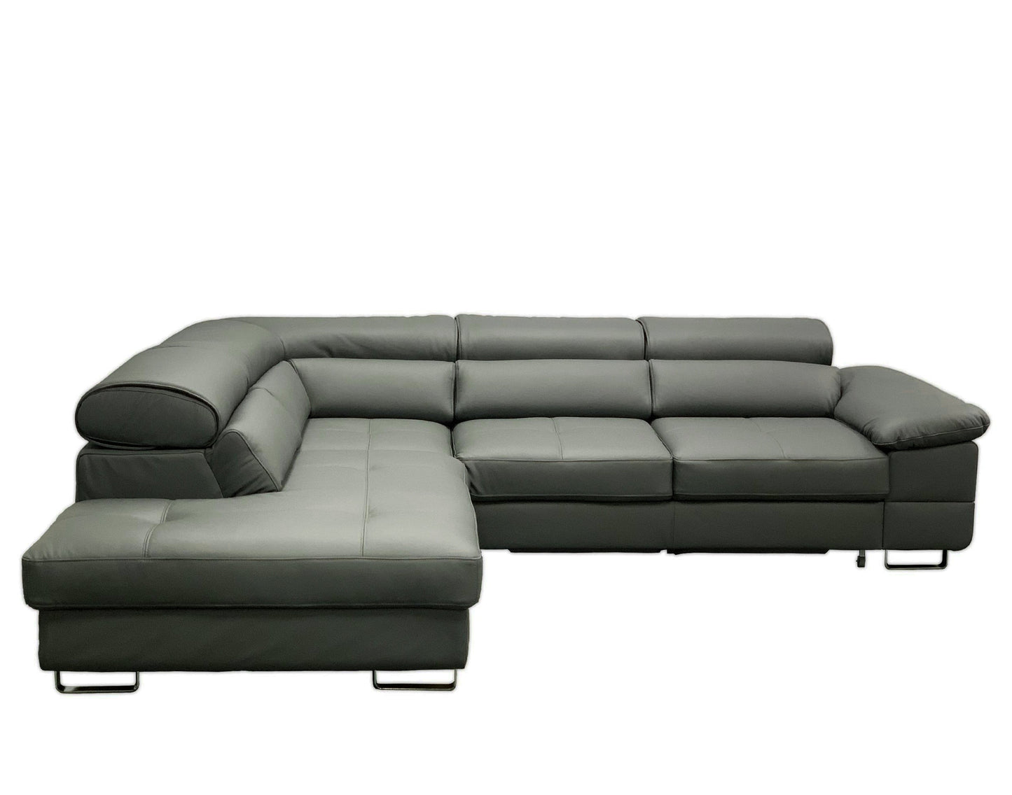 COSTA Right Corner Leather Sectional Sleeper Sofa: Unparalleled Comfort in Luxurious Style!