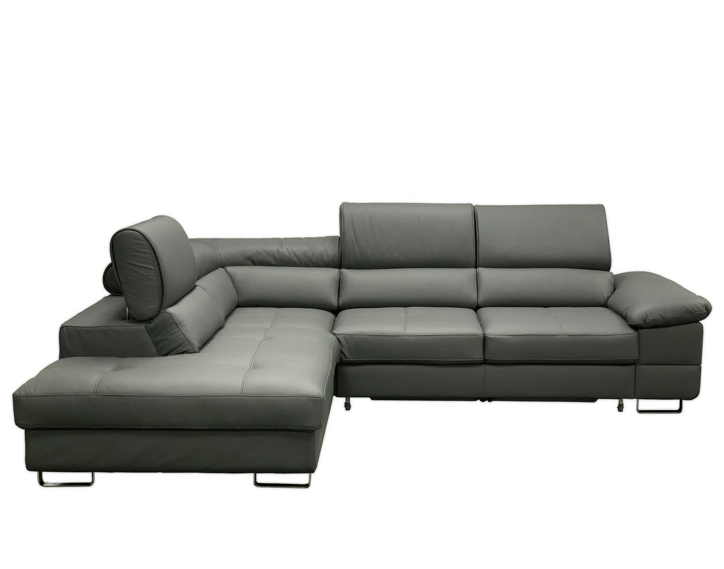 COSTA Right Corner Leather Sectional Sleeper Sofa: Unparalleled Comfort in Luxurious Style!