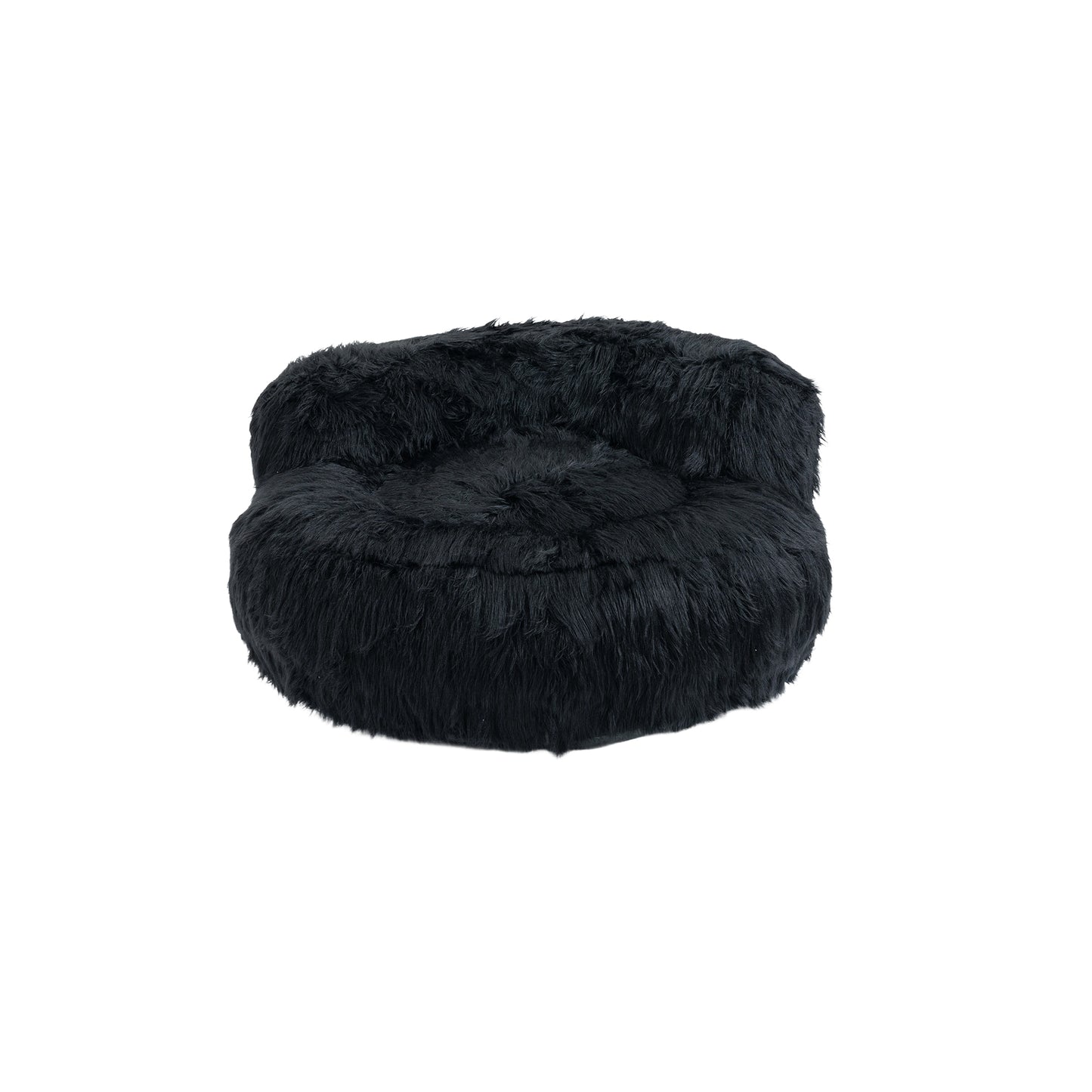 COOLMORE Bean Bag Chair Faux fur Lazy Sofa /Footstool Durable Comfort