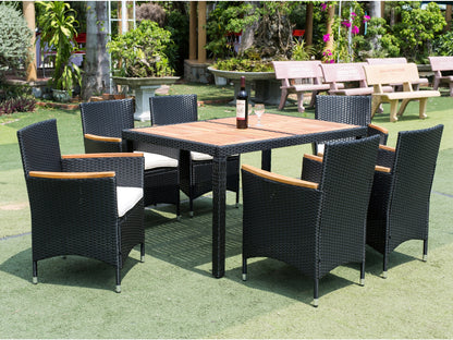 7 piece Outdoor Patio Dining Set Patio