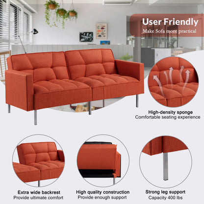 Convertible Futon Sofa for Compact Living