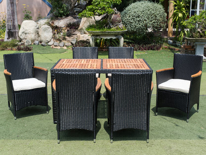 7 piece Outdoor Patio Dining Set Patio