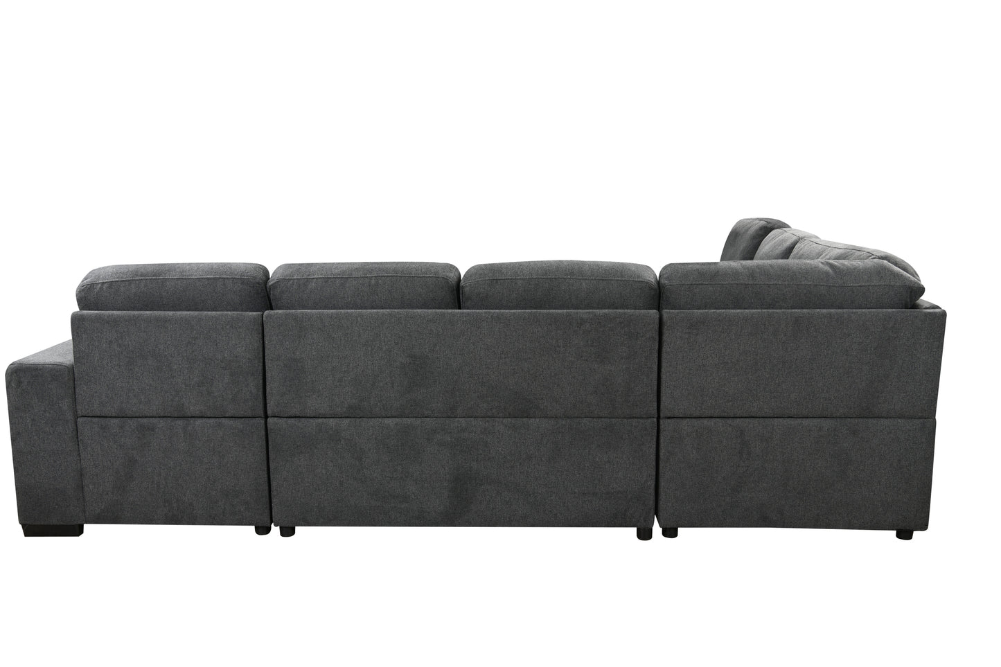 U-Shaped Sectional, Storage Chaise, Pull-Out Bed