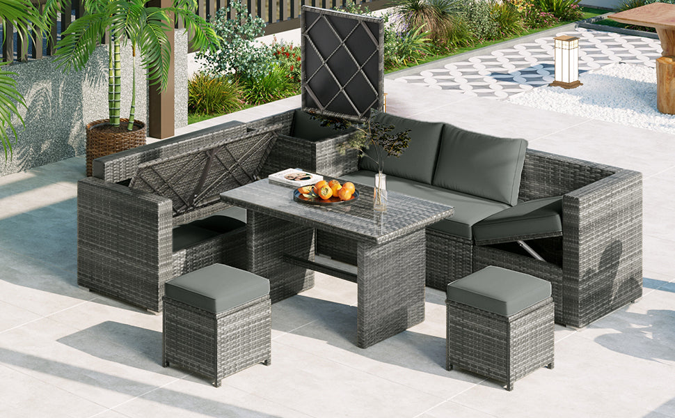 Outdoor 6-Piece All Weather Sofa Set