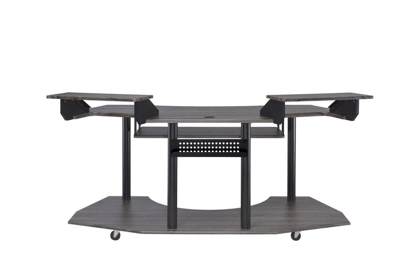 ACME Eleazar Computer Desk, Black Oak