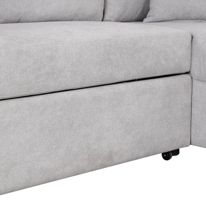 Sectional Sleeper Sofa with USB Port