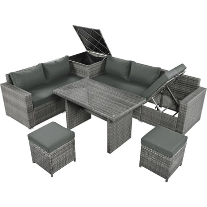 Outdoor 6-Piece All Weather Sofa Set