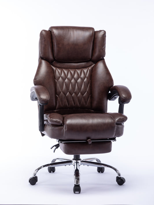 Massage Reclining Office Chair with Footrest