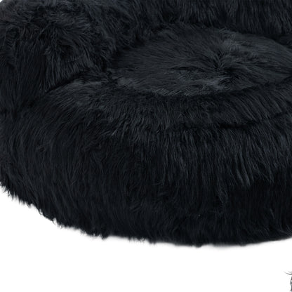 COOLMORE Bean Bag Chair Faux fur Lazy Sofa /Footstool Durable Comfort