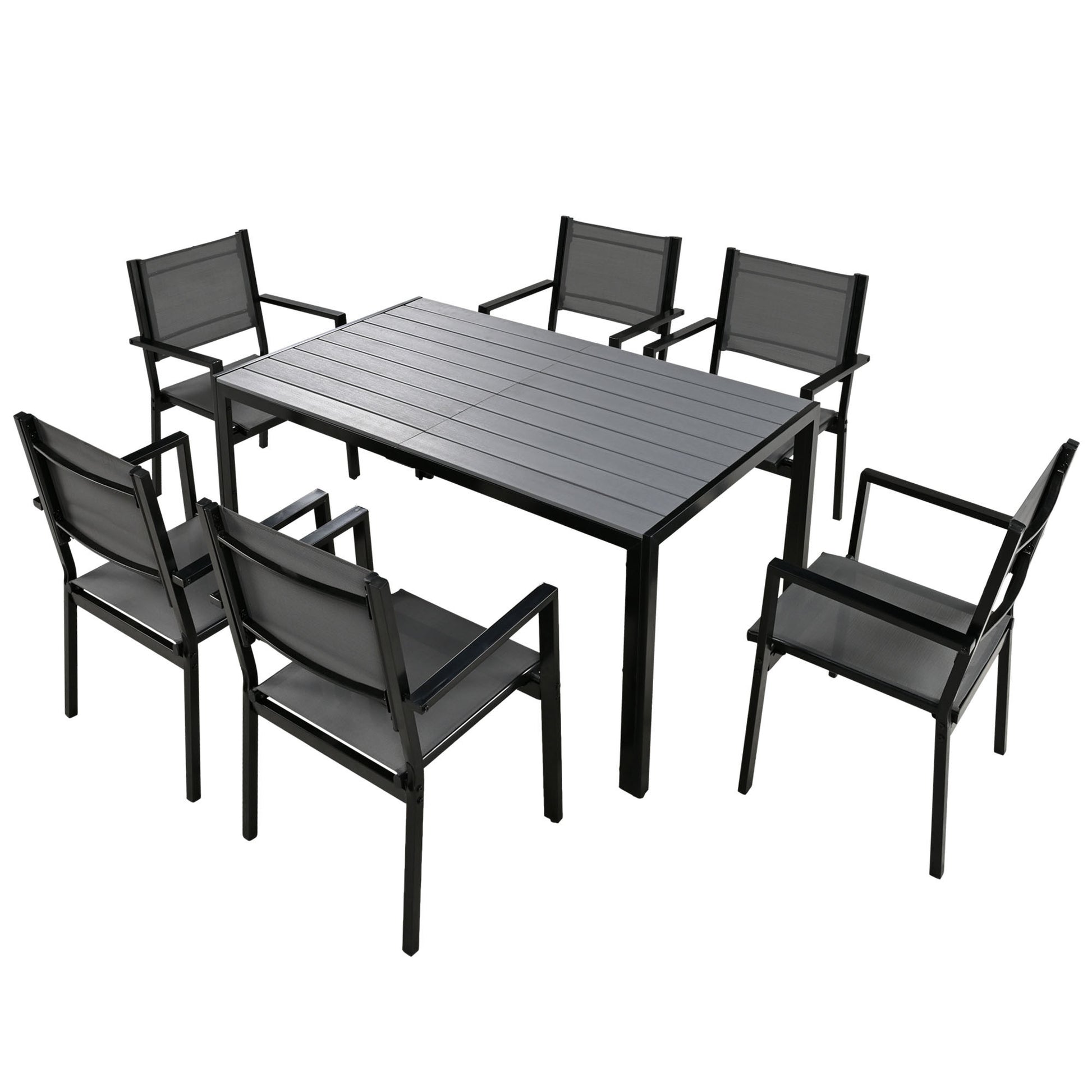 Outdoor Table and Chair Set, Suitable for Patio, Balcony, Backyard.