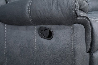 Elegant Two-Tone Velvet Sectional Sofa