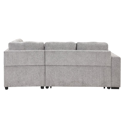 Reversible Sectional Sofa Bed, L-Shaped