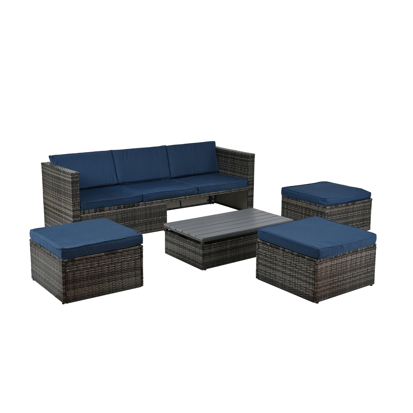 Patio Outdoor Furniture, Seasonal 5 Set, Coffee Table