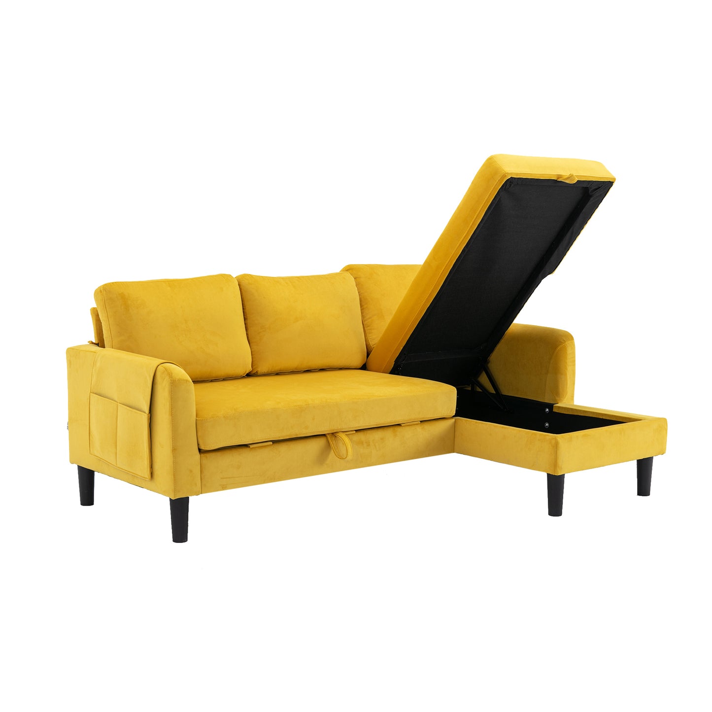 UNITED WE WIN Sectional Sofa Reversible with Storage Chaise