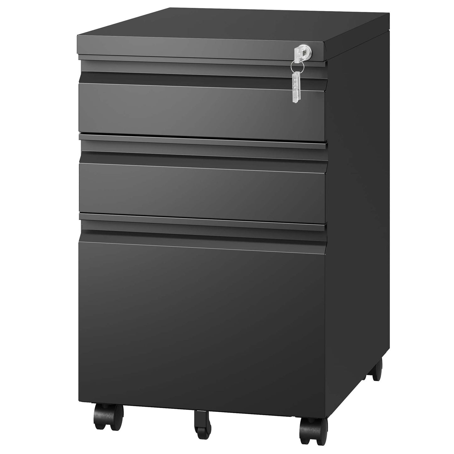 3 Drawer Mobile File Cabinet, Filing Cabinets for Home Office