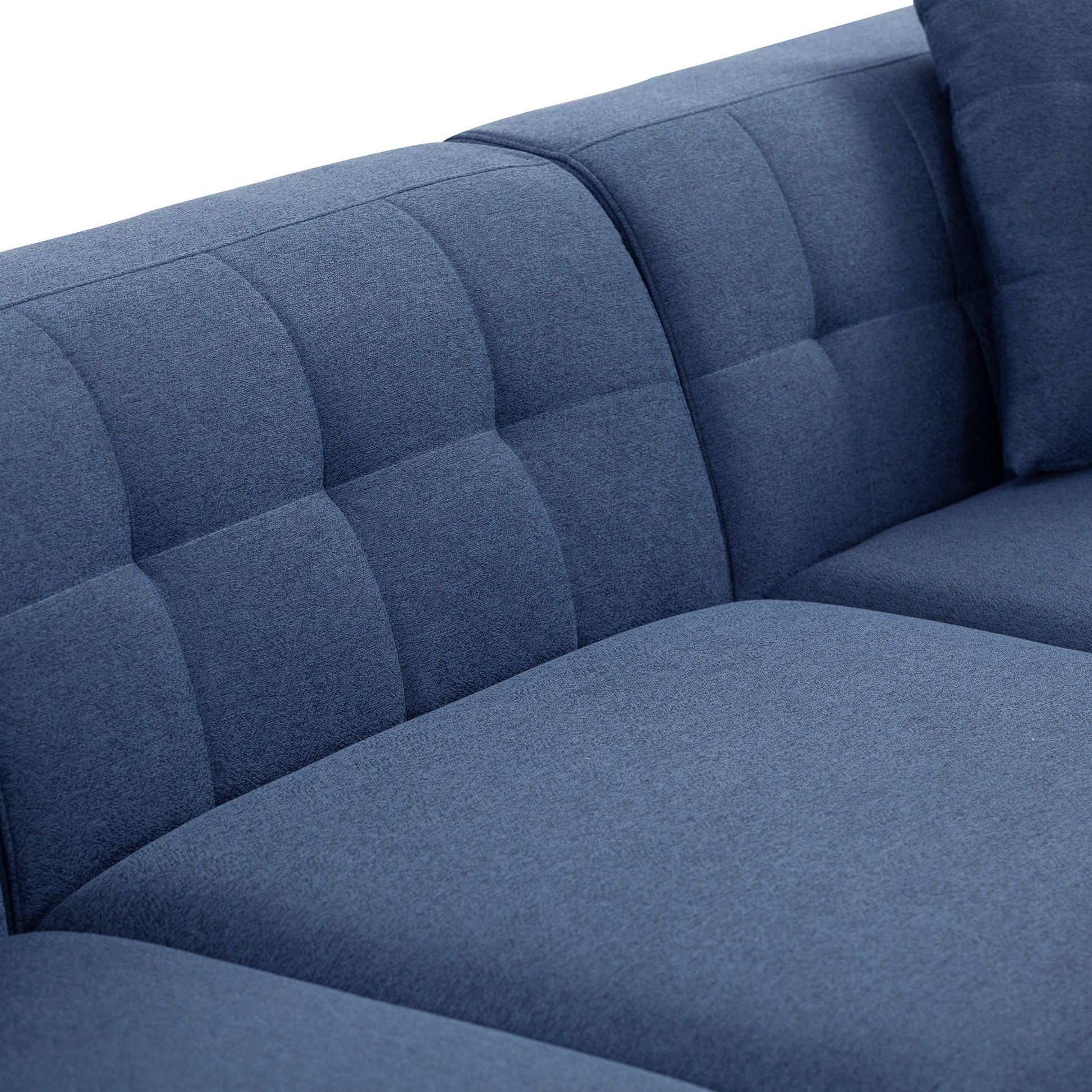 Sectional Sofa with Ottoman Blue