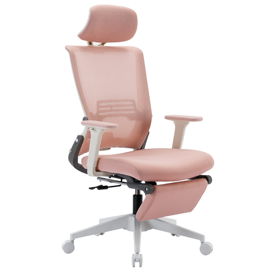 High Back Office Chair tilt function, pink