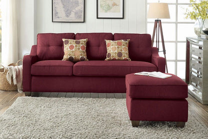 Cleavon II Sectional Sofa with 2 Red Pillows