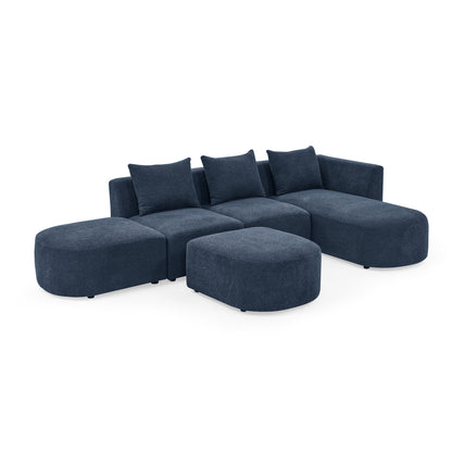 L-Shape Sectional Sofa, Right Chaise