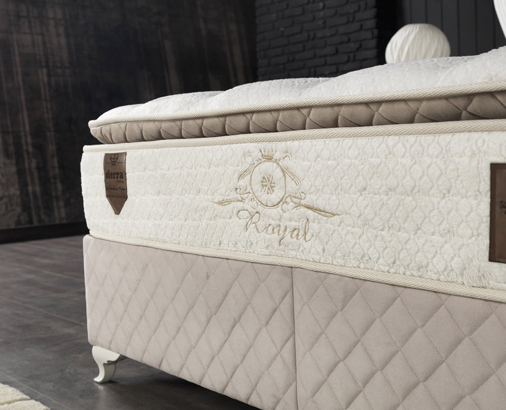 Bianco Storage Bed With Headboard Cream